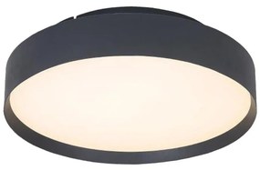 Plafonieră LED/40W/230V 3000K d. 45 cm negru