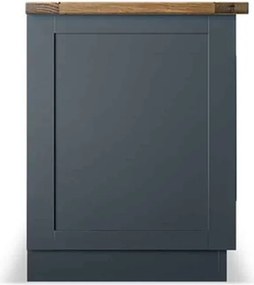 Comodă TV lemn masiv natur Richmond Albastru/, 150 × 40 × 51 cm