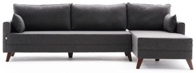 Canapea de colț Bella Corner Sofa Right - Anthracite