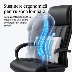 Perna lombara memory foam cu gel racoritor ORTO LOMBAR Gel