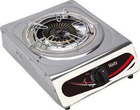 Aragaz Rosberg Oliver Voltz OV51454B, 3.45 kWh, 30 mbar, 1 arzator, Suport fonta, Inox