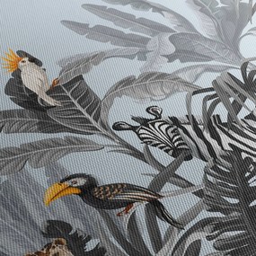 Tablou - Animale în pădurea tropicală (70x50 cm)