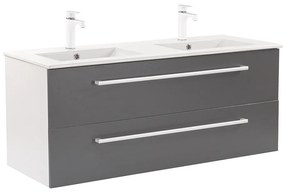 Dulap inferior Vario Clam 120 cu lavoar alb-antracit