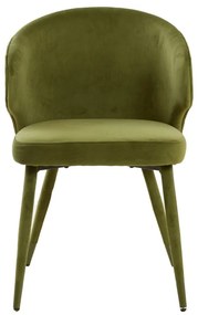 Set de scaune de sufragerie verde 2 buc. tapițat Kosaka – Light &amp; Living