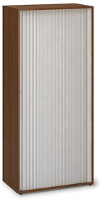 Dulap cu perle înalte ProOffice 80 x 45 x 178 cm, nuc