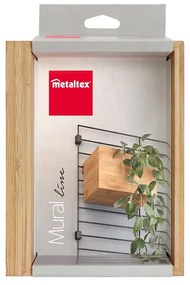Componentă - cutie de depozitare în culoare naturală din bambus 19x15 cm Mural – Metaltex