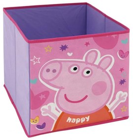 Purcelușa Peppa cutie de depozitare jucării 31×31×31 cm