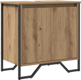 vidaXL Dulap pentru Chiuveta de Baie Stejar Artizanal 60 x 35 x 60 cm