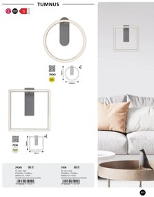 Aplica de perete LED design minimalist Tumnus