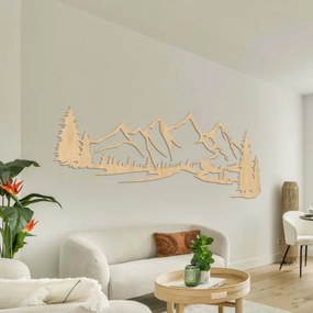 SENTOP | Pictură murală din lemn - Munți și pădure | SOFI