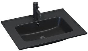 BATH DELUXE 06-060-27-02-00 - Lavoar încastrat LILLESNAD 61 x 46 cm ceramică/negru