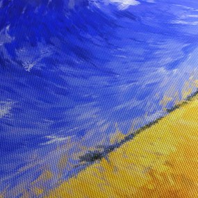 Tablou - Pictură în ulei, câmp auriu (90x60 cm)