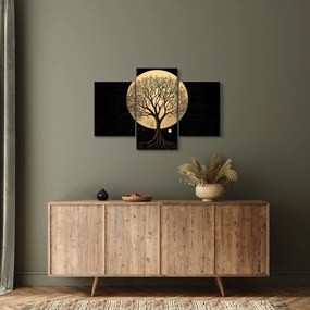 Tablou – Arbore în lună plină aurie I. (90x60 cm)