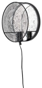 Aplică de perete White Label Lea, negru