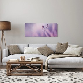 Tablou - Fluturi mov (120x50 cm)