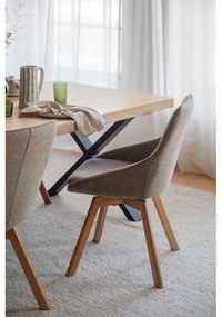 Scaune de dining bej 2 buc. Alison – Rowico