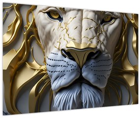 Tablou - Cap de Leu (90x60 cm)