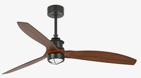 Lustra cu Ventilator si telecomanda JUST FAN M LED negru/maro