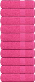 vidaXL Prosoape de baie, FROGN, 10 buc., roz, 100x150 cm, 360 g/m²