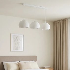 Brilagi - Lustră suspendată pe cablu WABI SABI 3xE27/40W/230V albă