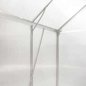 Seră din policarbonat 250 x 310 x 124/205 cm