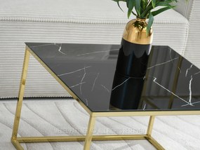 Măsuță de cafea Bella M (negru + auriu). 1111569
