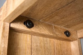 Raft deschis de perete sau separator camera IRON CRAFT 180x40cm Mango A-42375 VC