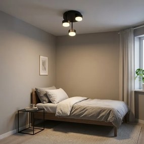 Brilagi - Lustra aplicată LED RGB dimabilă MONO 3xGX53/14W/230V Wi-Fi Tuya neagră