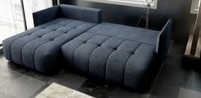 Colțar extensibil dumonde cu ladă de depozitare si sezut confortabil din spuma high-density, Malta Enjoy Antracit 235x185 cm