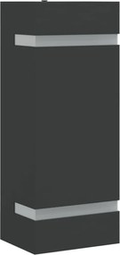 vidaXL Lampă exterioară de perete, negru, oțel inoxidabil