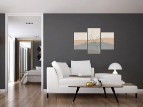 Tablou - Sărut de linie de artă (90x60 cm)