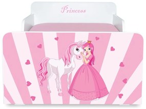 Pat copii Princess Pony 2-12 ani cu sertar