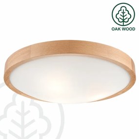 Plafonieră LED Brilagi CARVALHO SLIM 3xE27/60W/230V stejar d. 47 cm