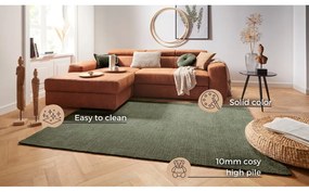 Covor Mint Rugs Supersoft, 160 x 230 cm, verde închis