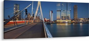 Tablou - Amurg în Rotterdam, Olanda (120x50 cm)