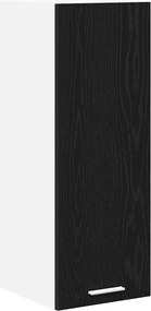 vidaXL Dulap suspendat cu ușă Stejar negru și Alb 30 x 31 x 80 cm
