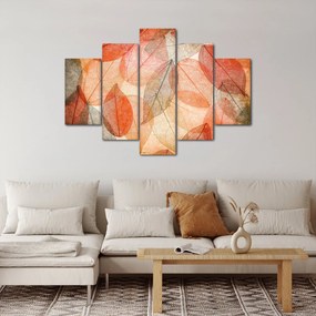 Tablou cu frunzele de toamnă pictate (150x105 cm)
