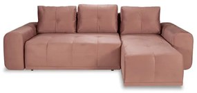 Coltar Extensibil Cu Lada Dreamer, Interschimbabil Stanga/Dreapta, Roz, 290 X 162 X 100 Cm