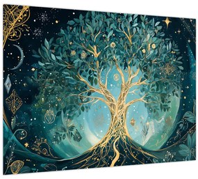 Tablou – Arborele vieții în univers (70x50 cm)