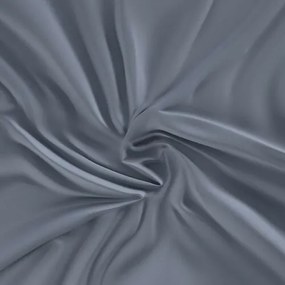Kvalitex Satin foaie cu elastic gri închis, 100 x 200 cm