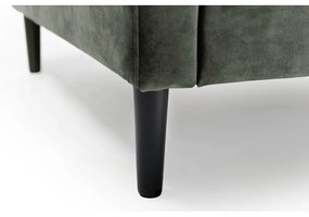 Canapea verde/gri din catifea 153 cm Adagio - Scandic