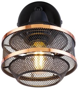 Aplica de perete metal negru/auriu BELLONA