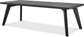 Masa design LUX din lemn de stejar Biot negru, 240x100 114472 HZ