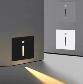 Emithor 70428 - LED lampă scară cu senzor LINE LED/1W/230V 4000K gri