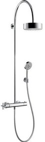 Set de dus Showerpipe cu termostat, crom