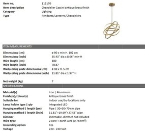 Candelabru modern design LUX Cassini, alama 113170 HZ