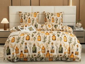 Lenjerie de pat din microfibra APOTHECARY crem Dimensiune lenjerie de pat: 2 buc 70 x 90 cm | 200 x 220 cm