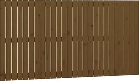 vidaXL Tăblie de pat pentru perete, maro miere, 166x3x90 cm, lemn pin