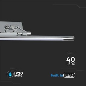 Aplică LED pentru oglindă LED/9W/230V 3000K 50cm crom