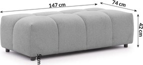 Taburet gri Albane – Ropez